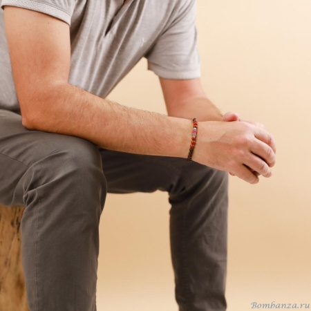 Браслет Nature Bijoux, Bobine, с роблес и яшмой, NB24.1-13-42953 коричневый Браслет Nature Bijoux, Bobine, с роблес и яшмой, NB24.1-13-42953 коричневый