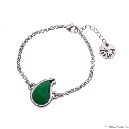 Браслет Tra-la-ra, Infinity, со вставкой из смолы, TLR23-231P005 зеленый