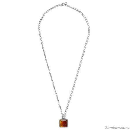 Колье Ciclon, Metal Kubik, с муранским стеклом, CN-243804 коричневый