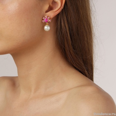 Серьги Dyrberg Kern, VERONICA SG ROSE, 440001 Серьги Dyrberg Kern, VERONICA SG ROSE, 440001