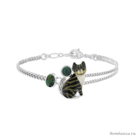 Браслет TARATATA, Tabby, смола, краска, окрашенный агат, цоизит, TT-H25-05307-102 черный