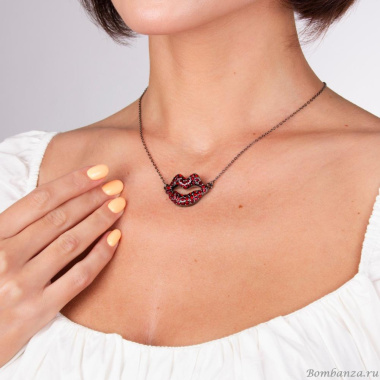 Колье Moon Paris, Ringo, "Искушение", с кристаллами, MR-22.04-131 красный