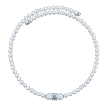Колье Fiore Luna, Cylinder Crystal, B2409PE-N02.1 BW/S