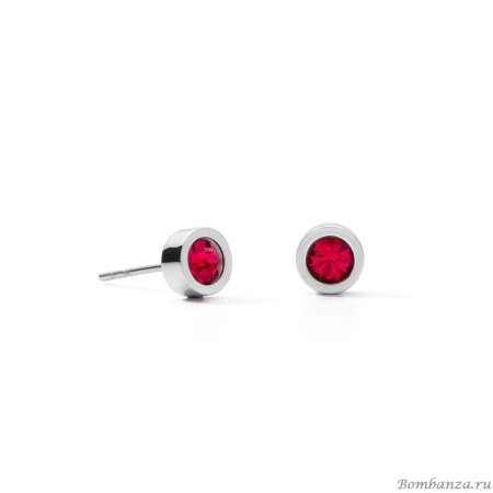 Серьги Coeur de Lion, Silver Red 0228/21-0317