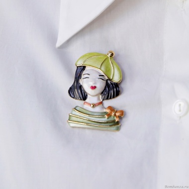 Брошь Shadore, Девочка в берете