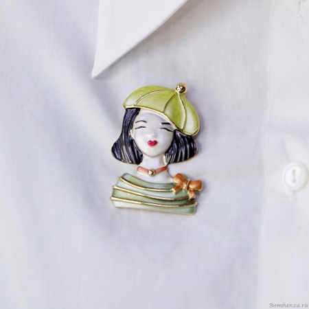 Брошь Shadore, Девочка в берете