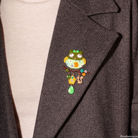 Брошь Shadore, Сова с домиком