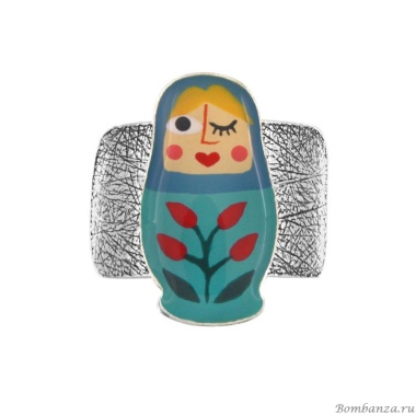 Кольцо TARATATA, Nanas, разъемное, с цветной смолой, TT-W24-03407-10M серебристый