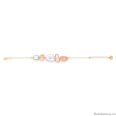 Браслет Franck Herval, Aurore, ракушки Capiz в смоле,кристалл Swarovski, FH24.2-13-72781 золотистый Браслет Franck Herval, Aurore, ракушки Capiz в смоле,кристалл Swarovski, FH24.2-13-72781 золотистый