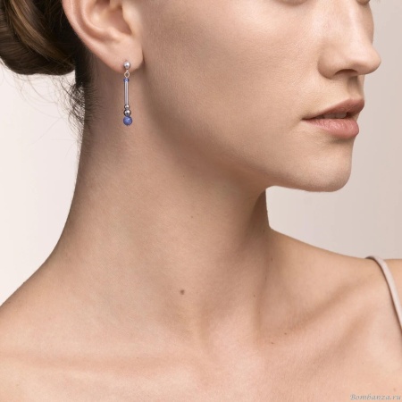 Серьги Coeur de Lion, Blue 5048/21-0700. Германия