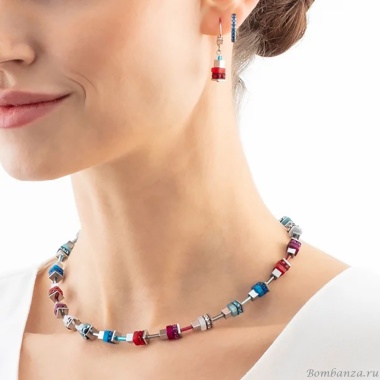Серьги Coeur de Lion, Hoop Blue-Silver 15мм, 0146/23-0717 Серьги Coeur de Lion, Hoop Blue-Silver 15мм, 0146/23-0717