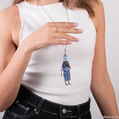 Подвеска Miamelie, кукла Валентайн, MiA-2504-CL5637 золотистый