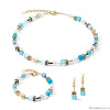Браслет Coeur de Lion, Turquoise-Gold, 2838/30-0616. Германия