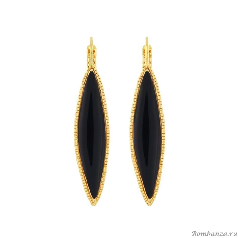 Серьги TARATATA, Zebra, с цветной смолой, TT-H25-04732-202 черный