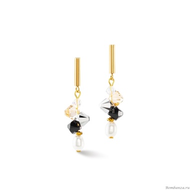 Серьги Coeur de Lion, Black-Crystal, 1124/21-1318 Серьги Coeur de Lion, Black-Crystal, 1124/21-1318