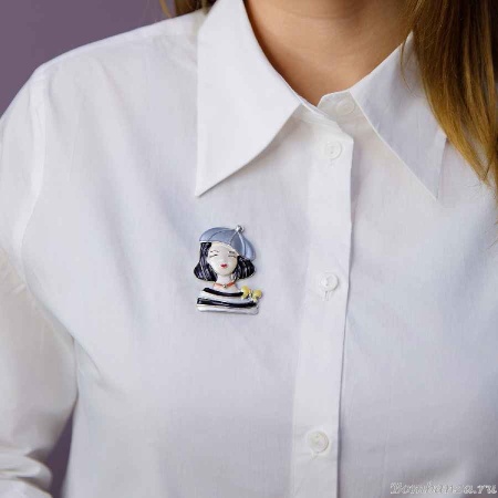 Брошь Shadore, Девочка в берете