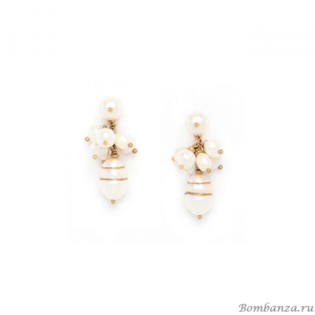Серьги Nature Bijoux, Sweet Pearl, жемчуг, NB21.1-12-75410 белый
