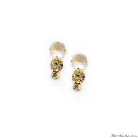 Серьги Catherine Bijoux, Starlight, с кристаллом, CB25.1-5417FG белый