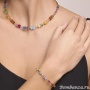 Браслет Coeur de Lion, Multicolor Rainbow-Gold 5020/30-1535. Германия