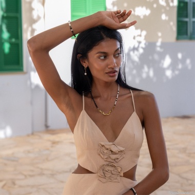 Серьги Coeur de Lion, Black-White, 4311/21-1314