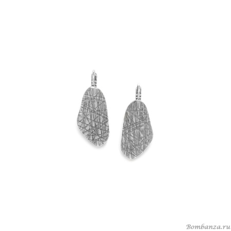 Серьги Ori Tao, Empreinte, фактурные, OT23.2-12-30803 серебристый