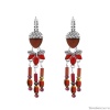 Серьги TARATATA, Woody, со смолой, бусинами и слюдяным порошком, TT-H24-10781-103 красный Серьги TARATATA, Woody, со смолой, бусинами и слюдяным порошком, TT-H24-10781-103 красный