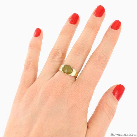 Кольцо TARATATA, Ringo, разъемное, с цветной смолой, TT-E25-09422-207 зеленый