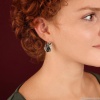 Серьги TARATATA, Tabby, смола, золотая краска, окрашенный агат, TT-H25-05738-102 черный