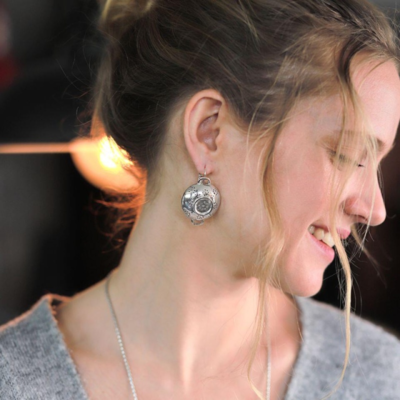 Серьги Taratata, Trois Etoiles, серебристые