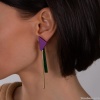Серьги Nuance, Nuance, асимметричные,с геометрическими фигурами, NFN-23.12-085 зеленый Серьги Nuance, Nuance, асимметричные,с геометрическими фигурами, NFN-23.12-085 зеленый