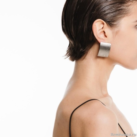 Серьги Katerina Vassou, Rosemary, минимализм, KV24.1-309007B серебристый