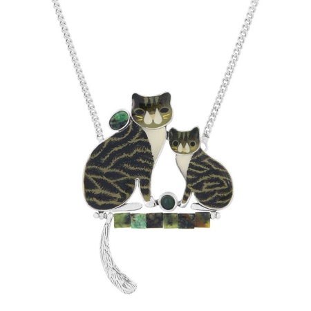Колье TARATATA, Tabby, смола, краска, цоизит, окрашенный агат, TT-H25-05109-102 черный
