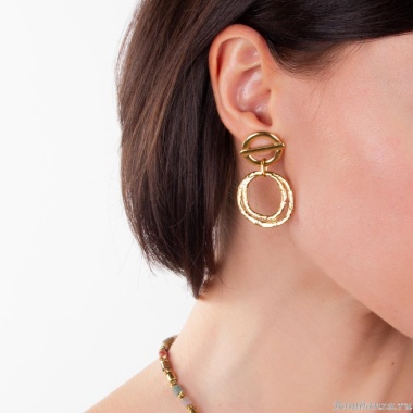 Серьги Moon Paris, металл, Mo-22.10-121 золотистый Серьги Moon Paris, металл, Mo-22.10-121 золотистый