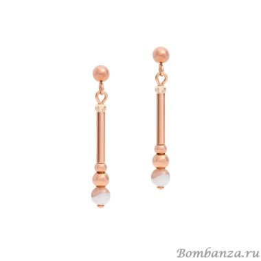 Серьги Coeur de Lion, Beige-Grey 5048/21-1012 Серьги Coeur de Lion, Beige-Grey 5048/21-1012