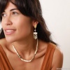 Серьги Nature Bijoux, Karakorum, перламутр,кость,далматинская яшма, NB22.1-12-77310 золотистый Серьги Nature Bijoux, Karakorum, перламутр,кость,далматинская яшма, NB22.1-12-77310 золотистый
