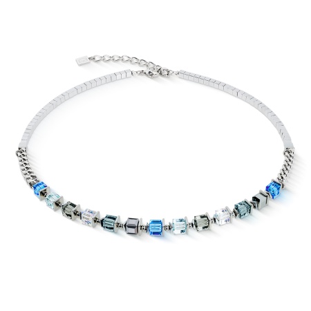 Колье Coeur de Lion, Blue-Silver, 2100/10-0717