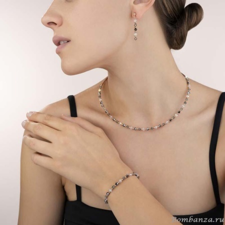 Браслет Coeur de Lion Swarovski® Crystals Gold-Grey, 4948/30-1200. Германия