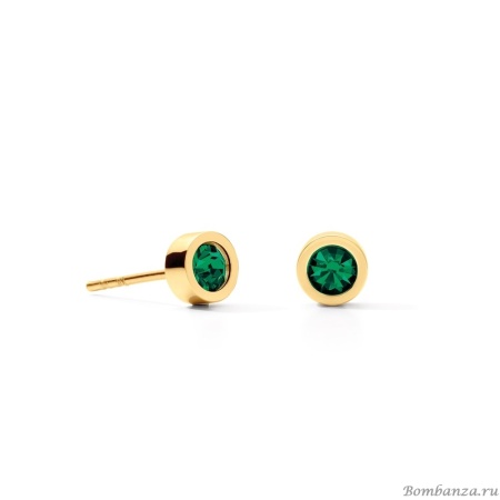 Пусеты Coeur de Lion, Dark Green-Gold, 0227/21-0549