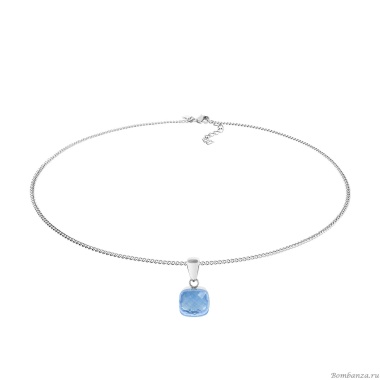 Колье Qudo, Firenze light sapphire, 400186.1 BL/S Колье Qudo, Firenze light sapphire, 400186.1 BL/S