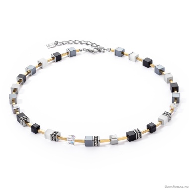 Колье Coeur de Lion, Black-White-Grey, 2700/10-1333 Колье Coeur de Lion, Black-White-Grey, 2700/10-1333