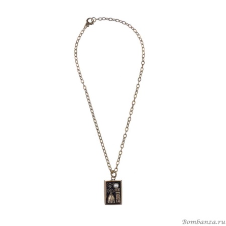 Колье Alcozer&J, "Итальянский город", с жемчугом, AL2406-C5207C золотистый