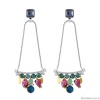 Серьги TARATATA, Papong, со стеклянными бусинам и тигровым глазом, TT-E24-11995-10M серебристый Серьги TARATATA, Papong, со стеклянными бусинам и тигровым глазом, TT-E24-11995-10M серебристый