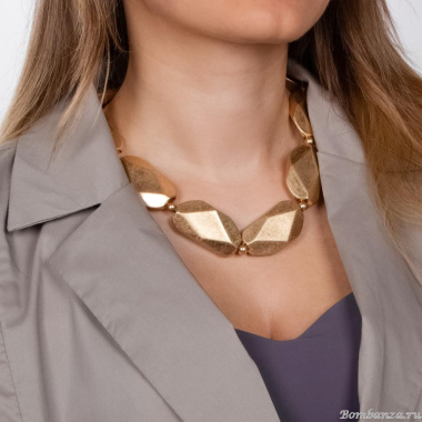 Колье Moon Paris, Lorian, с объемными вставками, ML-24.03-014 золотистый