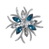 Брошь Самоцвет Чешский
горный хрусталь, BR13756M BL/S