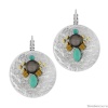 Серьги TARATATA, Celeste, смола, бусины, стразы и кабошон, TT-W23-09762-104 бирюзовый Серьги TARATATA, Celeste, смола, бусины, стразы и кабошон, TT-W23-09762-104 бирюзовый