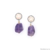 Серьги Nature Bijoux, St.Barth, с аметистом и ракушкой, NB24.2-12-79532 фиолетовый Серьги Nature Bijoux, St.Barth, с аметистом и ракушкой, NB24.2-12-79532 фиолетовый