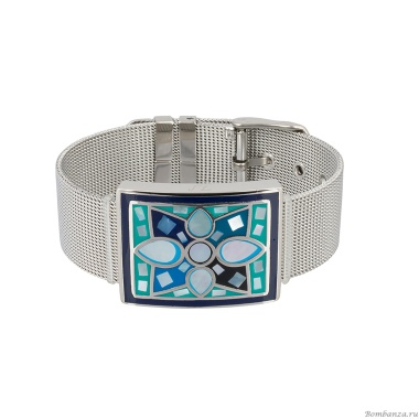 Браслет Fiore Luna, на металлическом  ремешке, CB01688-3 BL/S