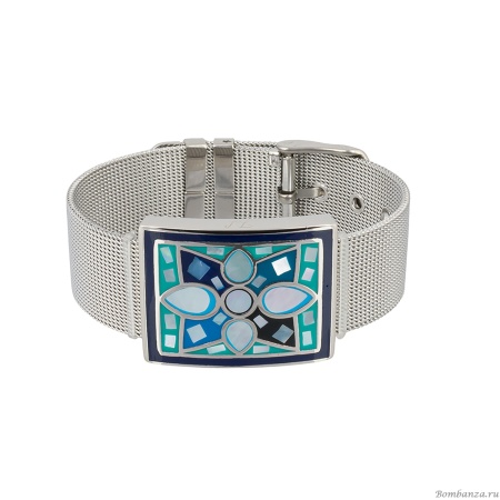 Браслет Fiore Luna, на металлическом  ремешке, CB01688-3 BL/S