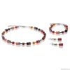 Серьги Coeur de Lion GeoCUBE®, Red Orange, 2838/20-0302. Германия