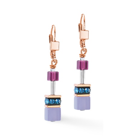 Серьги Coeur de Lion, Purple-Blue, 2838/20-0807